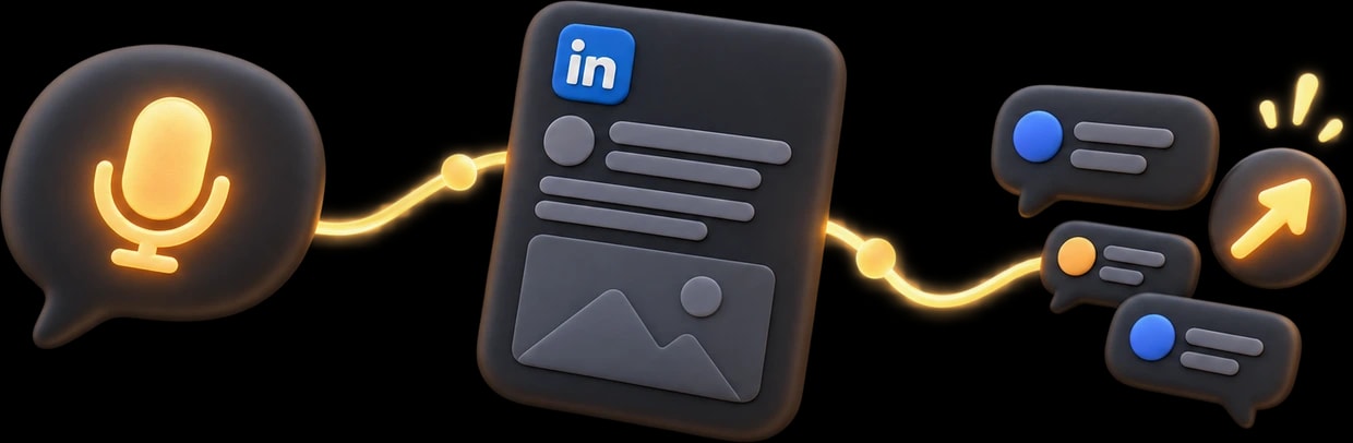 A founder talks once a week, Boldane turns it into a LinkedIn post, and people message him back